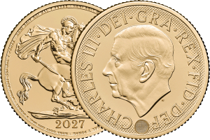 A 2027 gold Sovereign