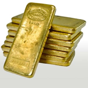 Eight one kilo gold bars