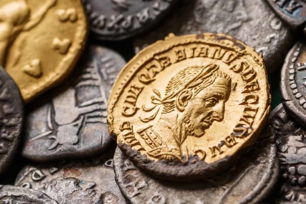 A hoard of Roman coins