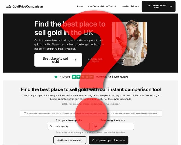 Is goldpricecomparison.co.uk really independent?