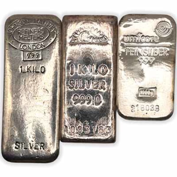 Pre-Owned 'Best Value' 1kg Silver Bars