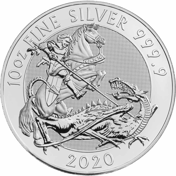 Reverse side of the 2020 10oz Silver Valiant