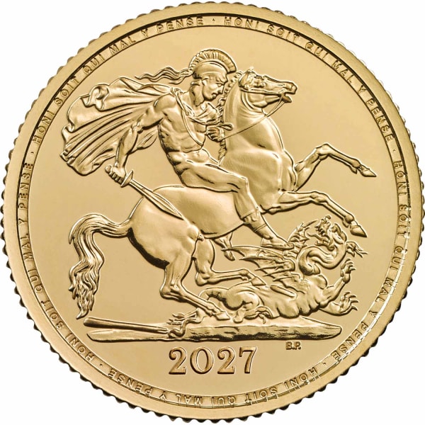 Reverse side of the 2027 half Sovereign