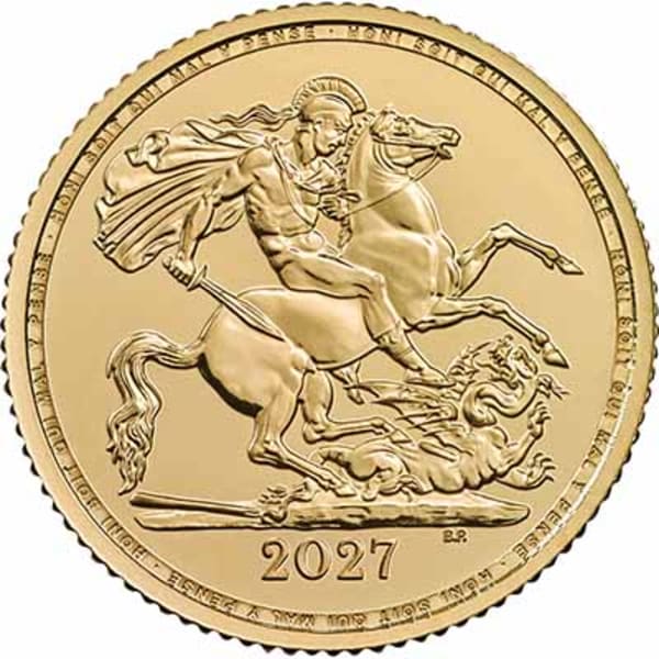 Reverse side of the 2027 half Sovereign