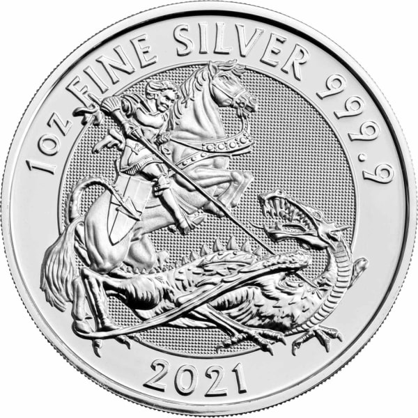 Reverse side of the 2021 1oz Silver Valiant