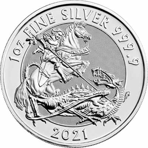 Reverse side of the 2021 1oz Silver Valiant
