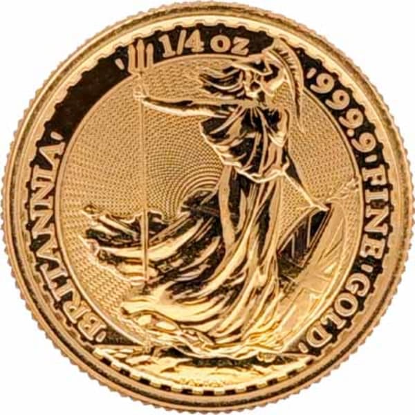 A generic image of our best value quarter ounce Britannias