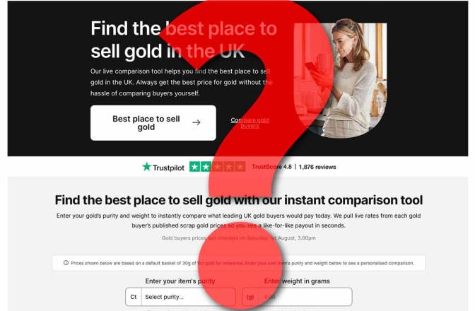 Is goldpricecomparison.co.uk really independent?