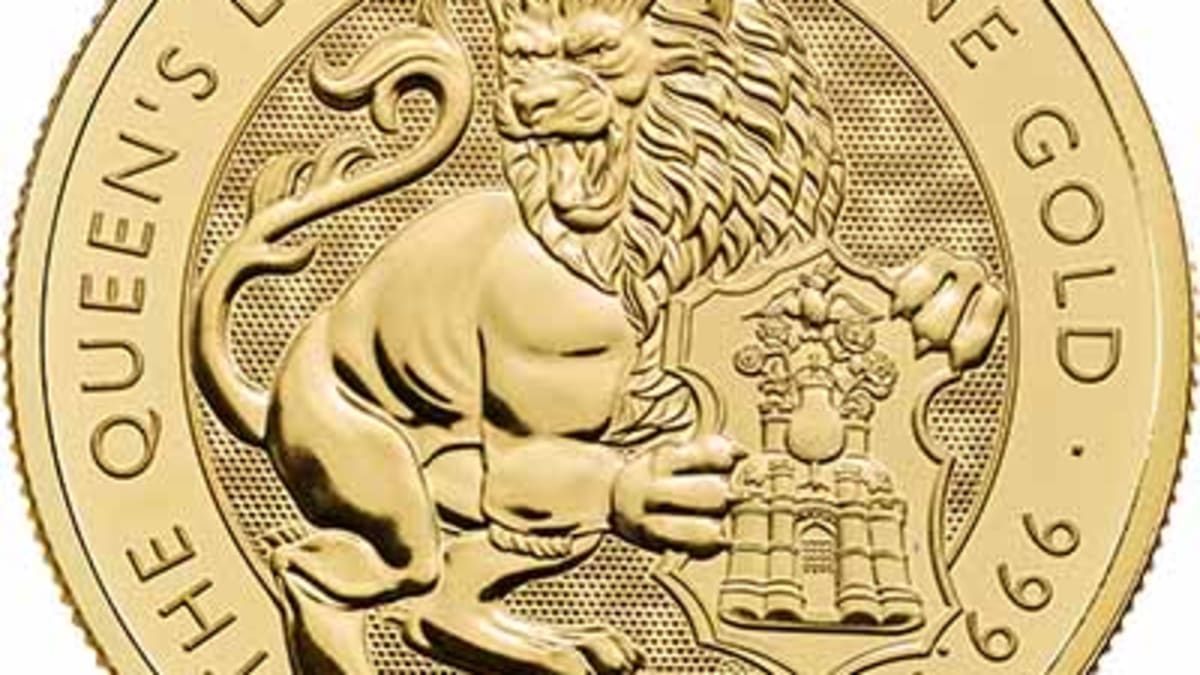 2026 Queen's Lion 1oz Gold Bullion Coin - Royal Tudor Beasts
