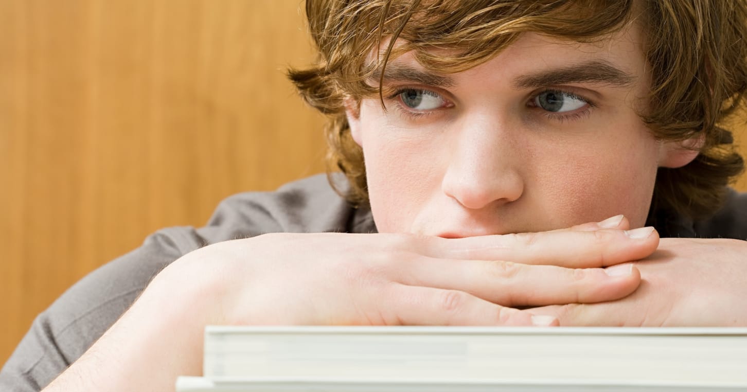 Young man thinking