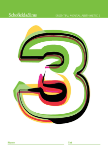 Essential Mental Arithmetic 3 Image