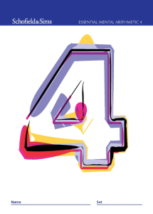 Essential Mental Arithmetic 4 Image