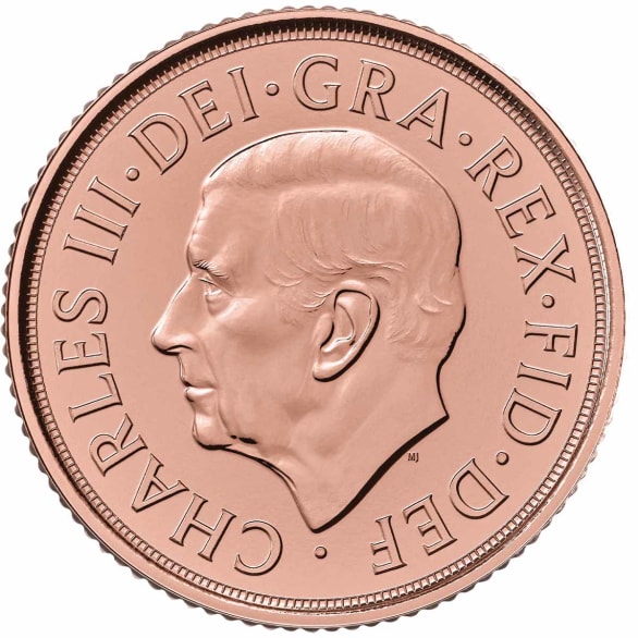 UKB25SVC : 2025 Bullion Gold Sovereign Obverse