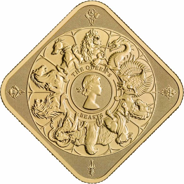 The Queen's Beasts Completer 1oz Gold Bullion Bar