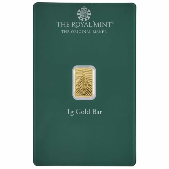 1g Gold Christmas Bar