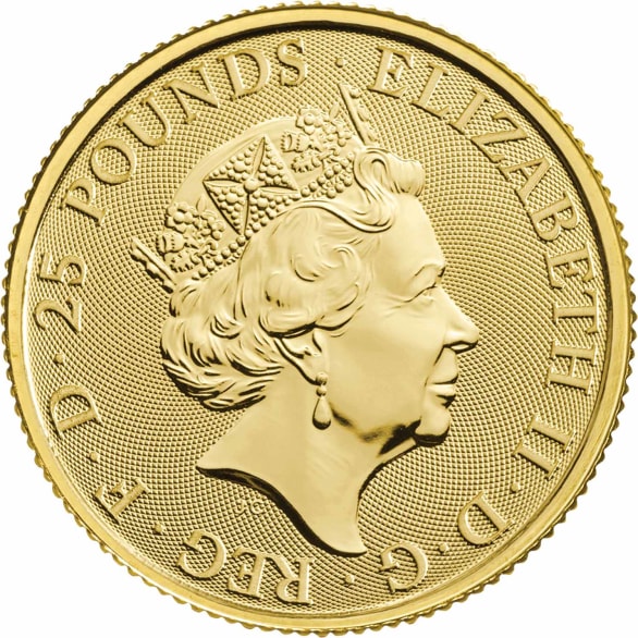2019 Yale of Beaufort Quarter Ounce Gold Bullion Coin