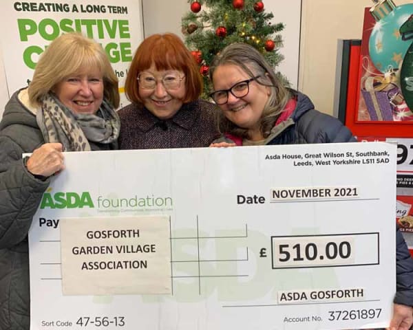 Asda Donation : Gosforth Garden Village Association