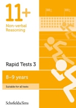 11+ Non-verbal Reasoning Rapid Tests Book 3 Cover