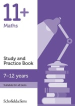 11+ Maths Study and Practice Book Cover