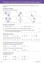 11+ Maths Study and Practice Book Inner Page