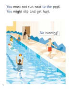At the Swimming Pool: My Letters and Sounds Phase Four Phonics Reader Inner Page