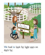 At the Zoo: My Letters and Sounds Phase Three Phonics Reader Inner Page