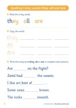 My Letters and Sounds Phonics Practice Pupil Book 4 Inner Page