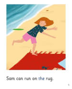 On the Red Rug: My Letters and Sounds Phase Two Phonics Reader Inner Page