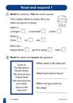 Primary Practice English Reception Question Book, Ages 4-5 Inner Page