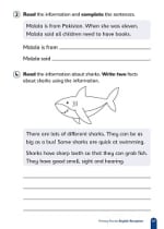 Primary Practice English Reception Question Book, Ages 4-5 Inner Page
