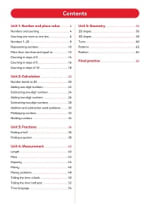 Primary Practice Maths Year 1 Question Book, Ages 5-6 Contents