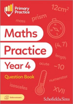 Primary Practice Maths Year 4 Question Book, Ages 8-9 Cover