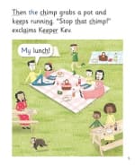 Stop That Chimp!: My Letters and Sounds Phase Four Phonics Reader Inner Page