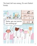 The Messy Chef: My Letters and Sounds Phase Five Phonics Reader Inner Page