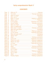 Early Comprehension Book 2 Contents