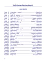 Early Comprehension Book 3 Contents