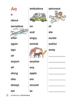 My Word Book Inner Page