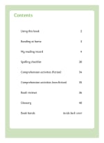 KS2 My Reading Record Contents