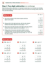 Written Calculation: Subtraction Answers Inner Page