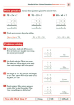 Written Calculation: Subtraction Answers Inner Page