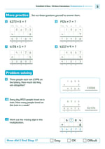 Written Calculation: Multiplication 2 Answers Inner Page
