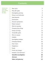 Understanding Science: Animals & Plants Contents