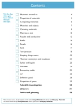 Understanding Science: Using Materials Contents