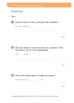 Grammar and Punctuation Book 1 Teacher's Guide Notes & Guidance