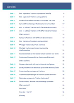 Fractions, Decimals and Percentages Book 5 (Year 5) Contents