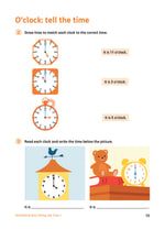 Telling the Time Book 1 Inner Page