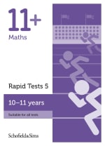 11+ Maths Rapid Tests Book 5 Cover