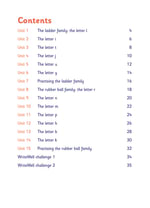 WriteWell Handwriting 2: First Letters Contents