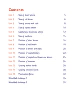 WriteWell Handwriting 5: Letter Size and Position Contents