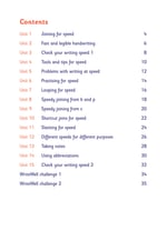 WriteWell Handwriting 10: Speed Contents